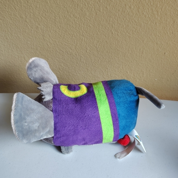 Chuck E. Cheese Pizza Lot Of 2 Collectible Toys Stackable Plush & Soft Hammer - Picture 3 of 8